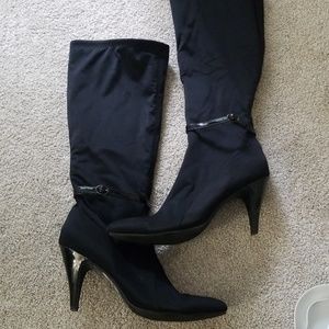 Tall black boots